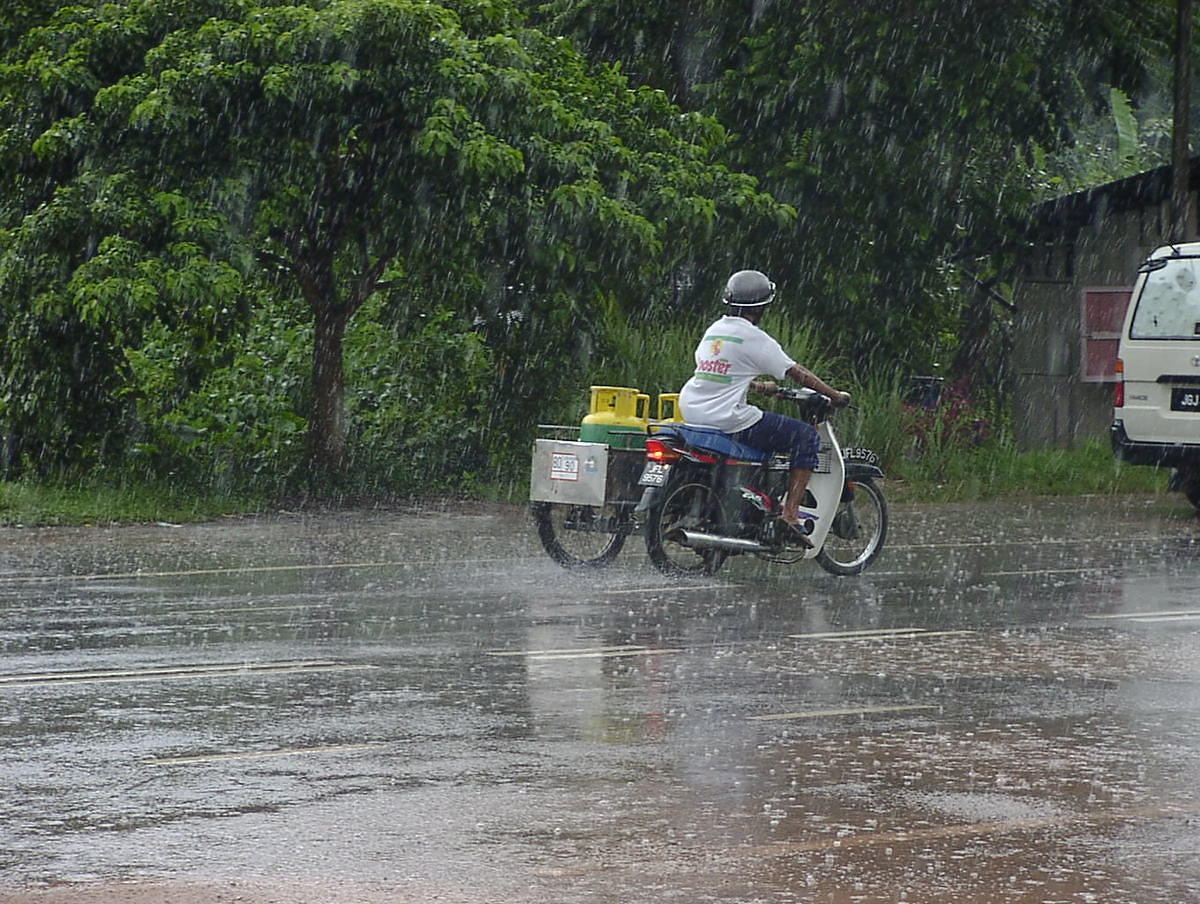 Gas cylinder delivery moped.